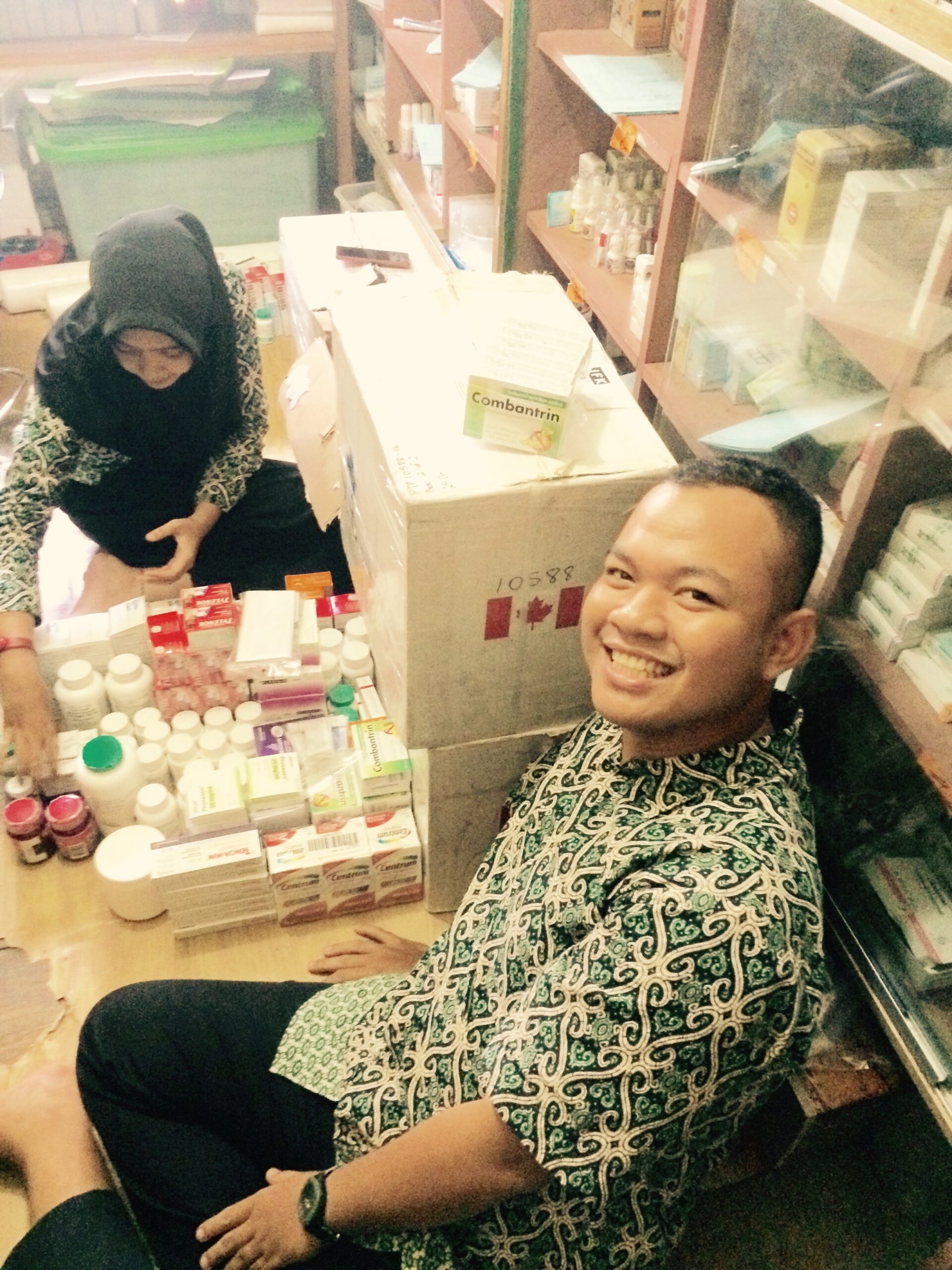 Unpacking medical supplies